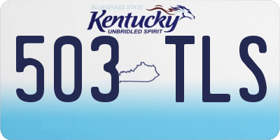 KY license plate 503TLS