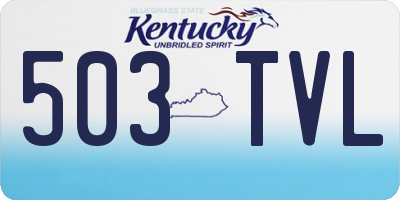 KY license plate 503TVL