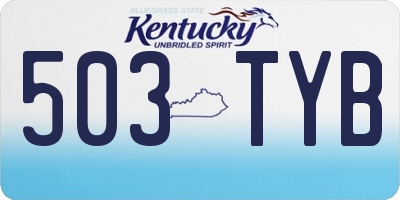 KY license plate 503TYB