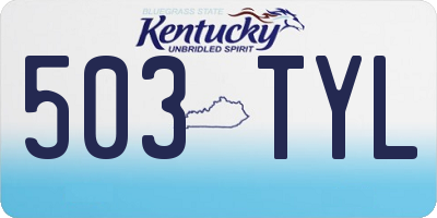 KY license plate 503TYL