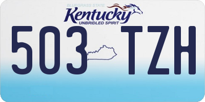 KY license plate 503TZH