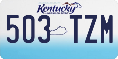 KY license plate 503TZM