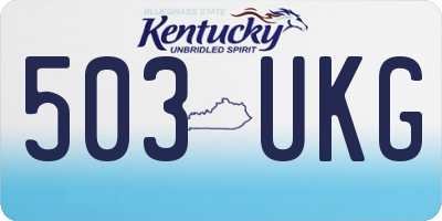 KY license plate 503UKG
