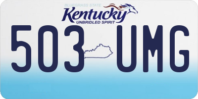 KY license plate 503UMG