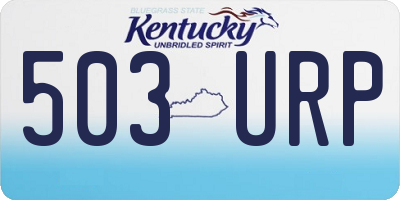 KY license plate 503URP