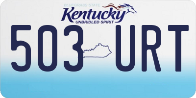 KY license plate 503URT