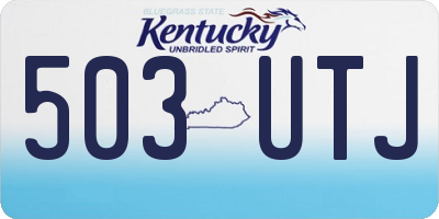 KY license plate 503UTJ