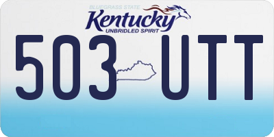 KY license plate 503UTT