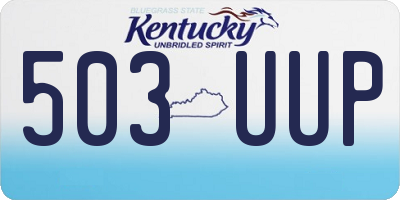 KY license plate 503UUP