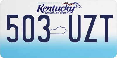 KY license plate 503UZT