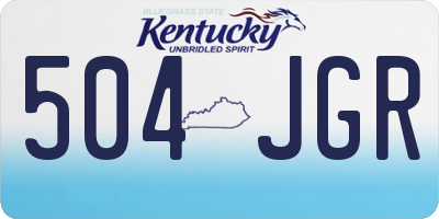 KY license plate 504JGR