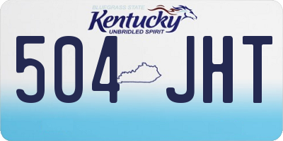 KY license plate 504JHT