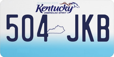 KY license plate 504JKB