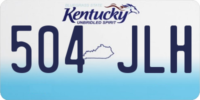 KY license plate 504JLH