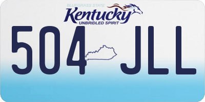 KY license plate 504JLL