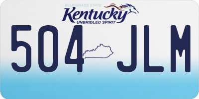 KY license plate 504JLM