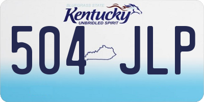 KY license plate 504JLP