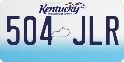 KY license plate 504JLR