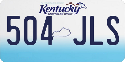 KY license plate 504JLS