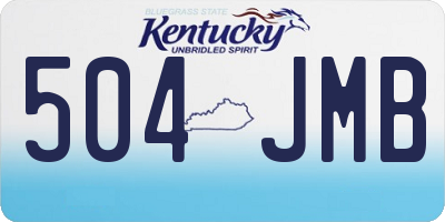 KY license plate 504JMB
