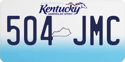 KY license plate 504JMC