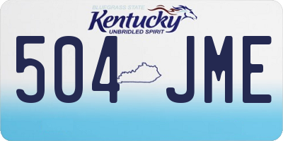 KY license plate 504JME