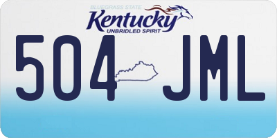 KY license plate 504JML