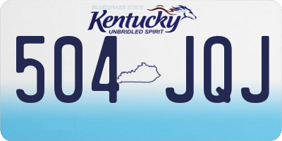 KY license plate 504JQJ