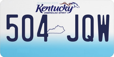 KY license plate 504JQW