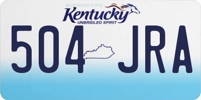 KY license plate 504JRA