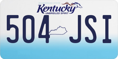 KY license plate 504JSI