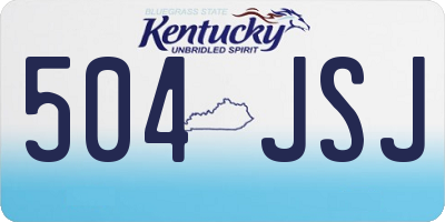 KY license plate 504JSJ