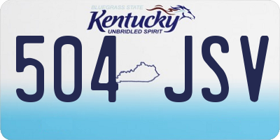 KY license plate 504JSV