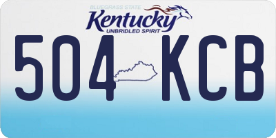 KY license plate 504KCB