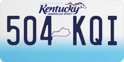 KY license plate 504KQI