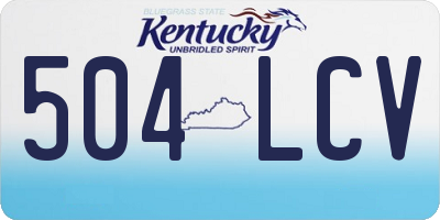 KY license plate 504LCV