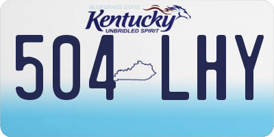 KY license plate 504LHY
