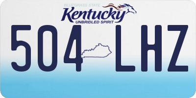 KY license plate 504LHZ