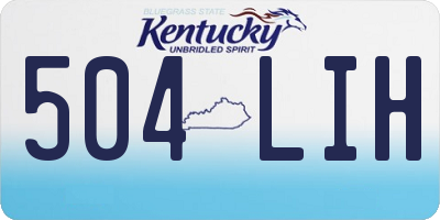 KY license plate 504LIH