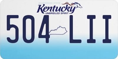 KY license plate 504LII