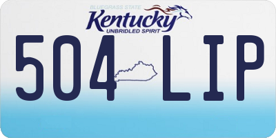 KY license plate 504LIP