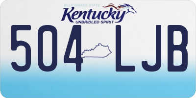 KY license plate 504LJB