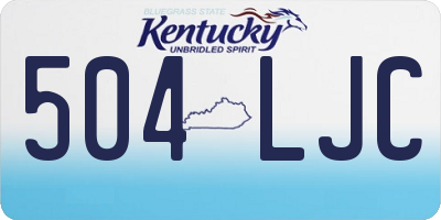 KY license plate 504LJC