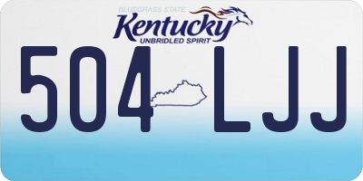 KY license plate 504LJJ