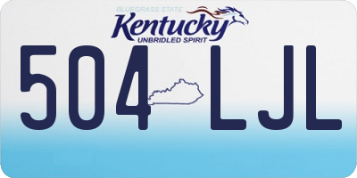 KY license plate 504LJL