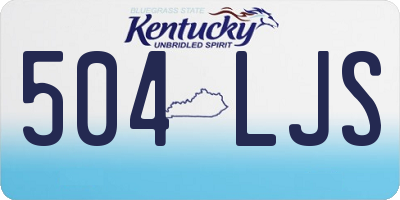 KY license plate 504LJS