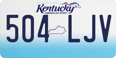 KY license plate 504LJV