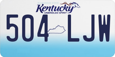 KY license plate 504LJW