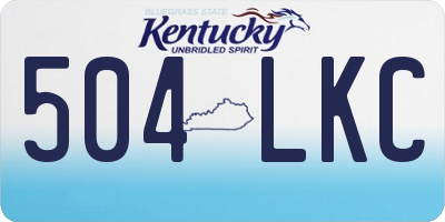 KY license plate 504LKC