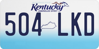 KY license plate 504LKD